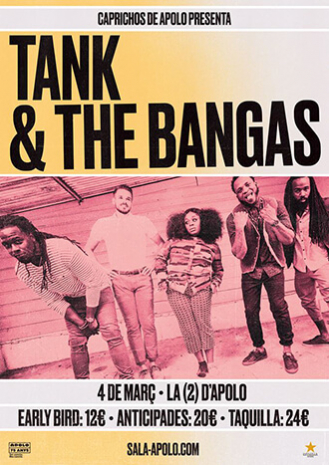 Caprichos de Apolo presenta Tank and The Bangas