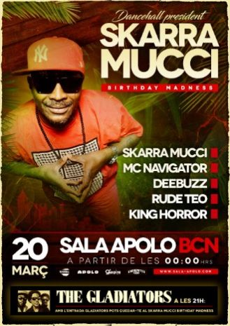 Canibal Soundsystem: Skarra Mucci Birthday Maddness | Mc Navigator + Deebuzz Sound + Rude Teo