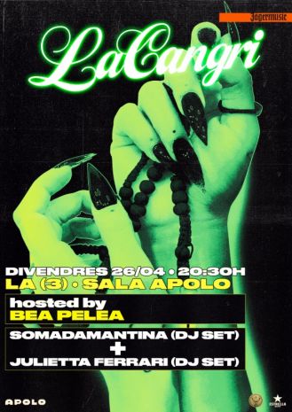 Bea Pelea presents La Cangri: Somadamantina (dj set) + Julietta Ferrari (dj set)