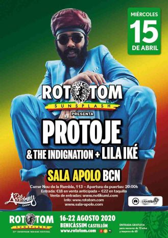 Rototom Sunsplash & Dub Academy presenten Rototom's Launch Party | Protoje and the Indiggnation + Lila Iké