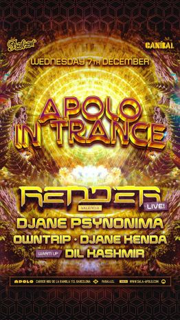 Caníbal presenta: Apolo in TRANCE 9h Experience | La P'tite Fumée + International DJ's session |