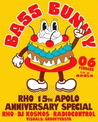 Bass Bunny: Rho 15th Apolo anniversary | Rho + Dj Kosmos + Radiocontrol