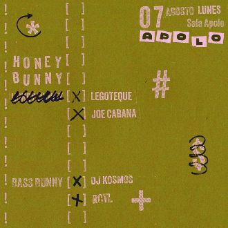 Honey Bunny & Bass Bunny: Legoteque & Joe Cabana + Dj Kosmos & Rctl