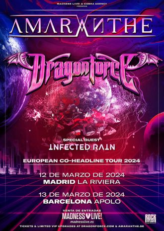 Amaranthe + Dragonforce + Infected Rain