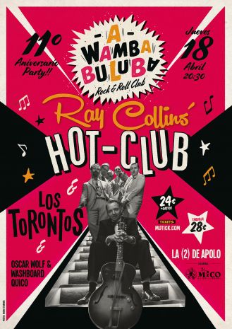 A Wamba Buluba 11th Aniversary Party | Ray Collins' Hot-Club + Los Torontos & more