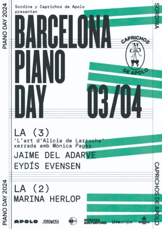 Caprichos de Apolo & Sordina presenten: Barcelona Piano Day | Marina Herlop