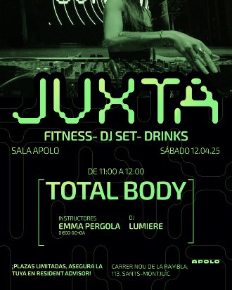 Juxta x Sala Apolo: Fitness - Dj Set & Drinks