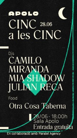 CINC a les Cinc: Mia Shadow + Julian Reca + Camilo Miranda