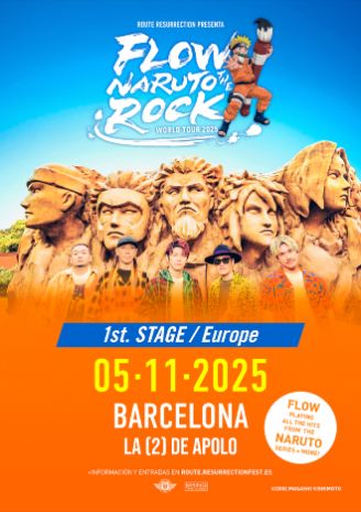Flow Naruto The Rock World Tour 2025