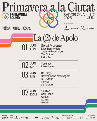 Primavera a la Ciutat 2026: keiyaA + Spirit Blue + Dexter In The Newsagent + DJ Python